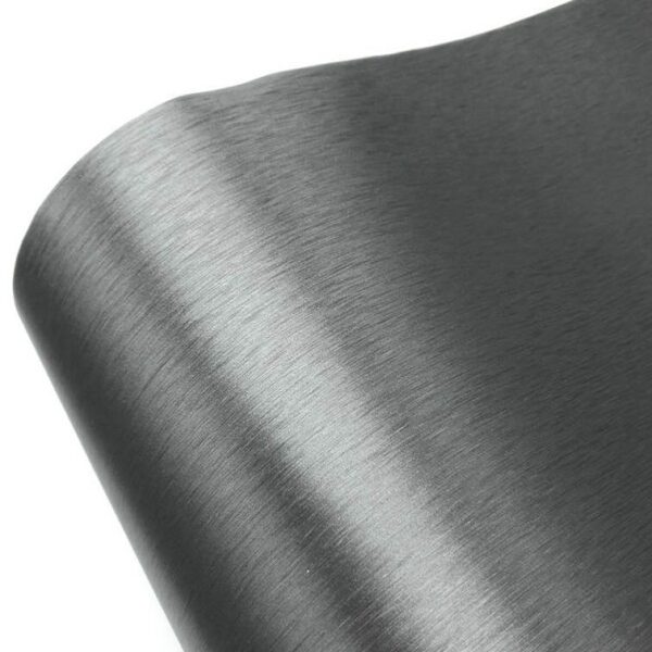 20 Cm 30 Cm X 152 Cm Grey Logam Aluminium Vinyl Logam Vinyl Mobil Wrap Film