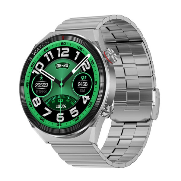 Ceas smartwatch DT3 mate , 1.36 inch IPS HD, multi sport, curea metal si silicon incluse, SILVER metal