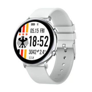 Smartwatch GW33, 1.3" IPS, touch, fitness, BT 4.2, apeluri, notificări, sporturi, IP68, alb.