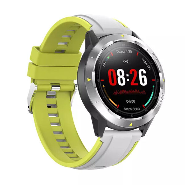 Ceas Smartwatch NY28-GPS, baterie 250mAh, 7 zile galben - imagine 2