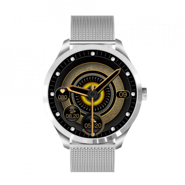 ceas smartwatch q9l unisex 1 3 inch ips hd multi sport curea metalica2354