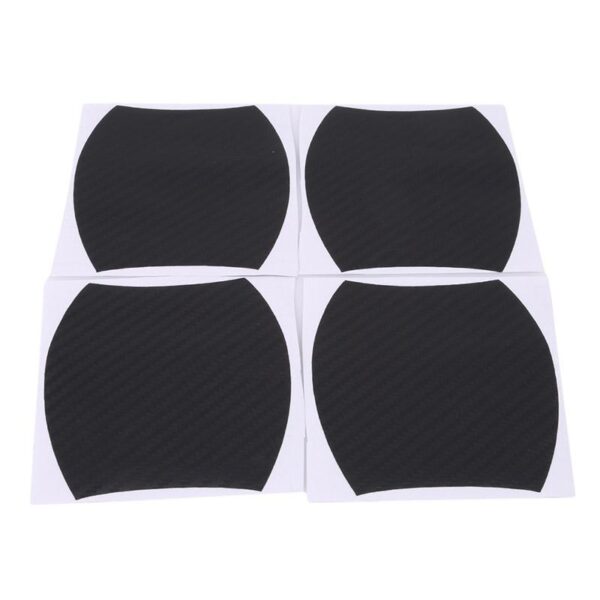 Set 4 bucati protectie zgarieturi manere usa din autocolant carbon 3D Negru - imagine 2