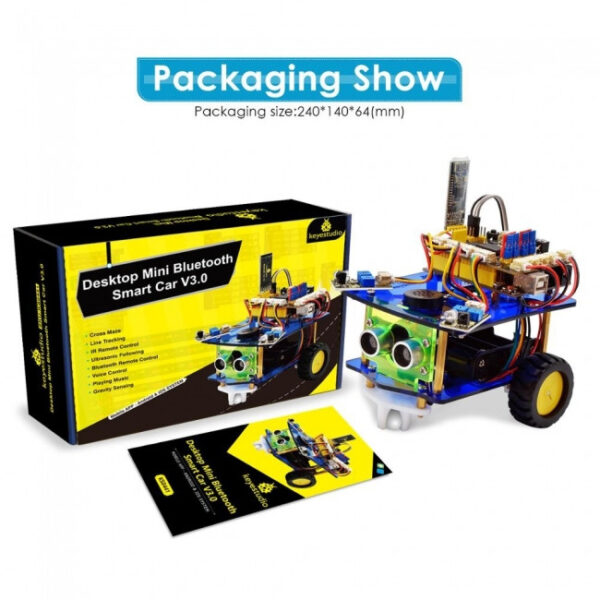 Robot Desktop Mini Bluetooth Smart Robot Car Kit V3.0 Arduino