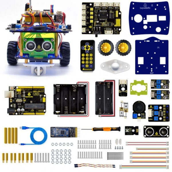 Robot Desktop Mini Bluetooth Smart Robot Car Kit V3.0 Arduino - imagine 2