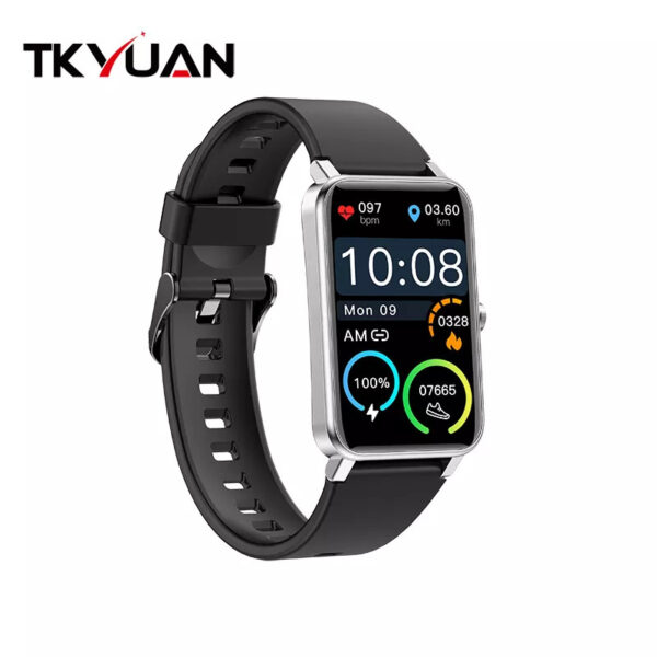 Smartwatch dama ZX18 SYOND brata silicon negru - imagine 2