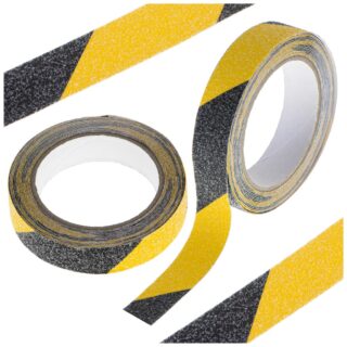 Anti slip protective tape 2 5cmx5m black yellow 107152.jpg
