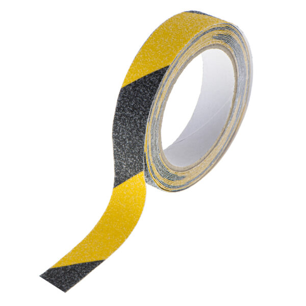 Anti slip protective tape 2 5cmx5m black yellow 107153.jpg