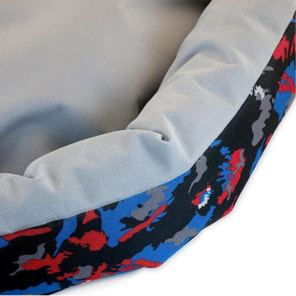 Culcus din material impermeabil rece pentru caine pisica crem camuflaj 77cm 3.jpg