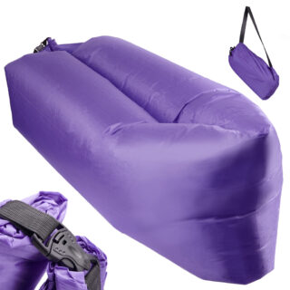Lazy BAG SOFA łóżko leżak na powietrze fioletowy 230x70cm (1