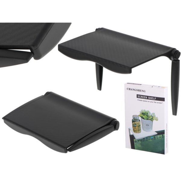 Polka organizer uchwyt na ekran TV laptopa czarny 103844 1 .jpg