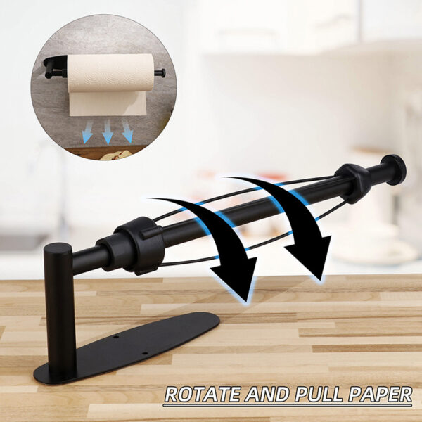 Wall Mounted Damping Roll Paper Holder Kitchen Bathroom Accessories Stainless Steel Tissue Holders For Cabinet Organizing i6e7 of.jpg